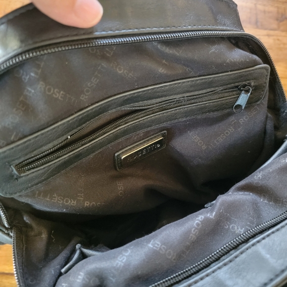 Rosetti Black Triple Section Shoulder Bag - Picture 11 of 15